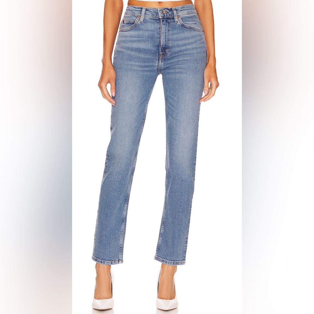NWOT RE/DONE 70's Originals High Rise Straight Jeans Size 26
